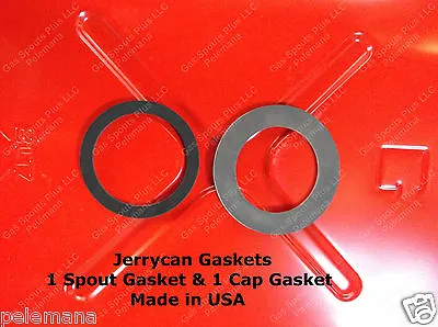 1 Jerry SPOUT GASKET + 1 Gerry CAP GSKT Fuel Blitz Metal Gas USMC Military 20L 2 • $9.88