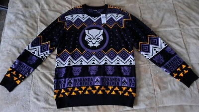 $50 • Buy Marvel Black Panther Holiday Christmas Sweater - Large