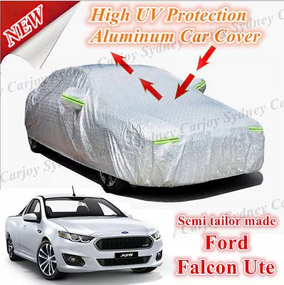 Premium Semi Tailor Made Waterproof Aluminum Car Cover Large Ford Falcon Ute XR6 • $49.50