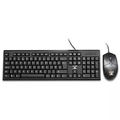 USB Keyboard And Mouse Combo Set Wired / UK Retail Boxed Qwerty / Black Colour • £7.89