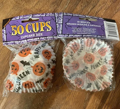 $7.30 • Buy Halloween Paper Cupcake Liners 100 Total