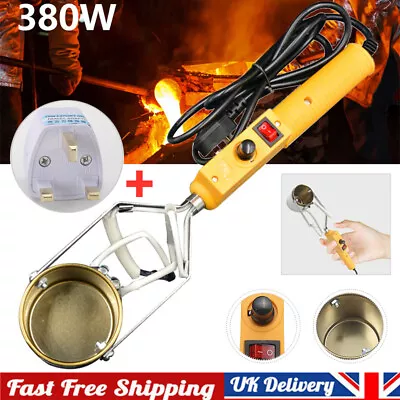 £16.89 • Buy 380W Electric Lead Melting Pot Solder Furnace Casting Heads Tin Temp. Adjustable