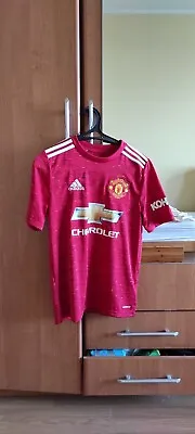 Adidas Manchester United Home Football Soccer Jersey 2020/21 Boys L 13-14y • $24.14