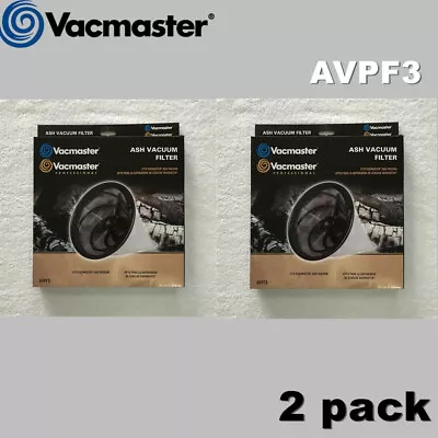 2 PACK ASH Vacuum Filter Vacmaster AVPF3--NEW!-FREE SHIPPING!! • $25.88