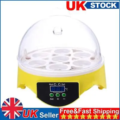7 Egg Incubator Poultry Incubator Brooder Digital Temperature Control (US) • £23.79