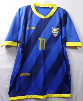F.E.F. Ecuador National Team Men's Football Soccer Jersey Large (Measured) • $21.25