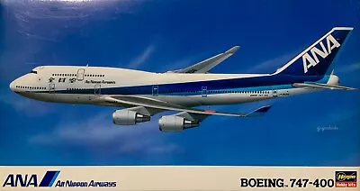 Boeing 747-400 - ANA - Hasegawa 1:200 Scale Plastic Model Kit (1992 Issue) • $39.90