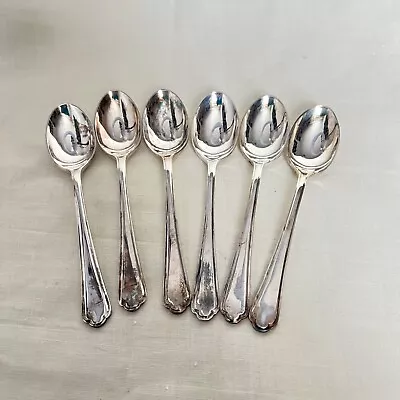 Vintage Set Silver Plated Teaspoons - Set Of 6 - Walker & Hall • £9.99