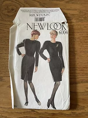 Vintage New Look Sewing Pattern 6004  Misses Dress Sizes 8-18 Uncut • £1.99