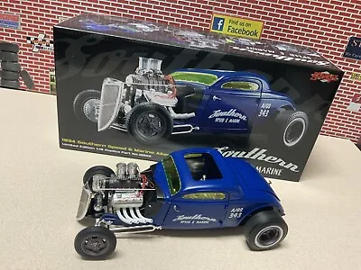 $129.95 • Buy 1/18 GMP 1934 Altered Drag Coupe Blue Southern Speed & Marine 18829 New In Box