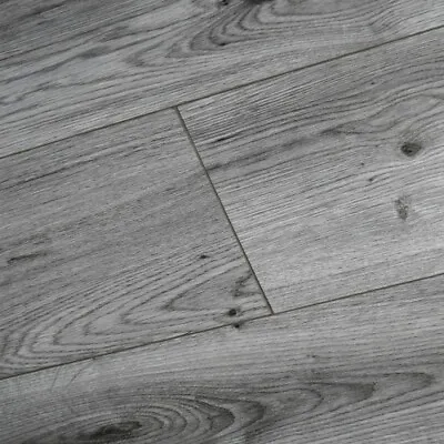 KRONO Laminate Flooring Wood Floor Millenium Oak Grey Quality Drop Lock Underlay • £271