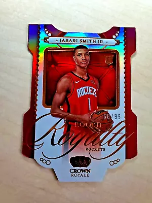 2022-23 Panini Crown Royale Rookie Royalty Jabari Smith Jr RED /99 RC Mint • $35