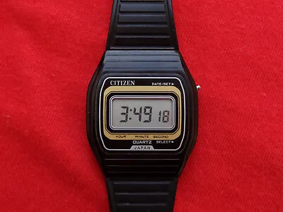 Vintage CITIZEN  Quartz  P040-311175 / JAPAN MADE Digital LCD Watch • $16