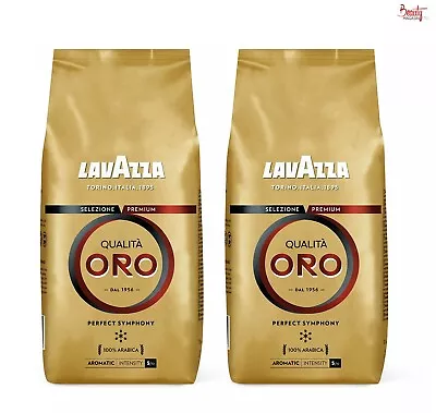 2 X 1kg Lavazza Qualita Oro Coffee Beans Free UK Delivery • £25.99