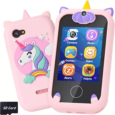 Kids Phone For Girls Toddler Unicorn Phone Toys For 3 4 5 6 7 8 Year Old Girls • £43.42