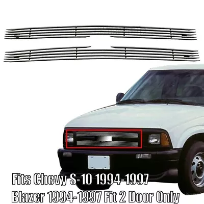 Grille Fits 1994-1997 Chevy S-10 Pickup Chrome Billet Upper Grill Insert 96 95 • $47.99