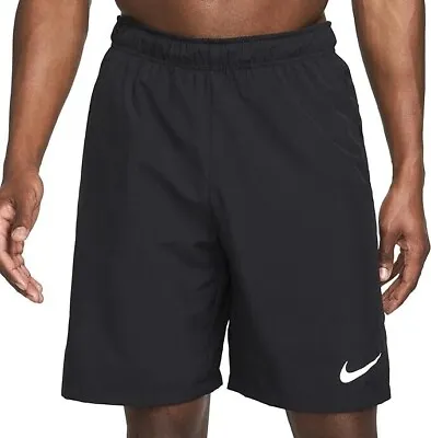 Men's Nike Dri Fit Running Shorts 9  DM6617 010 Black/White Size M • $34.99