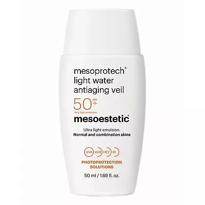 Mesoestetic Light Water Antiaging Veil SPF 50+ 1.69 Oz (Slightly Dented Box) • $36