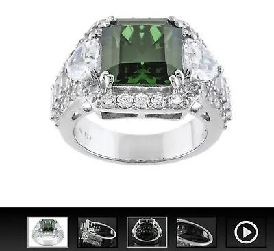 $104.17 • Buy Charles Winston For Bella Luce 14.97ctw Emerald Simulant Diamond Simulant Ring 5