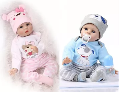 22  Reborn Dolls Baby Soft Vinyl Silicone Realistic Boys Girl Newborn Xmas Gifts • $74.68