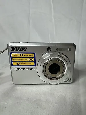 SONY DSC-S730 CYBER-SHOT DIGITAL CAMERA 7.2 MP 3X OPTICAL ZOOM For Parts/Repair • $13.95