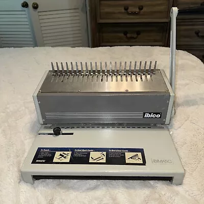 Heavy Duty Ibimatic Industrial Ibico Comb Metal Binding Machine System • $49.99