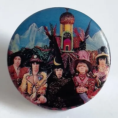 Vintage 1970s ROLLING STONES Pin Their Satanic Majesties Request Button Badge • $17.95