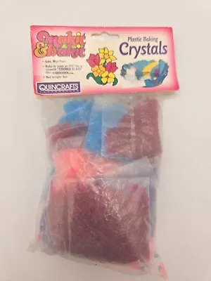 Vintage Makit & Bakit Plastic Baking Crystals Quincrafts New Pink Blue Purple  • $45.25