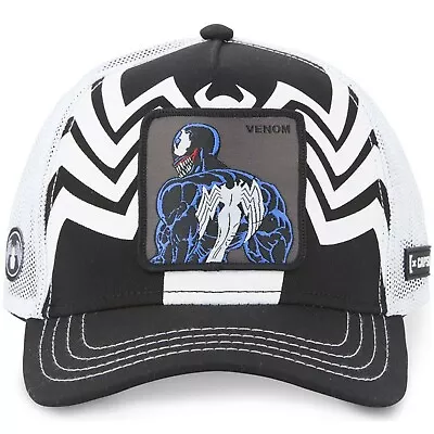 Capslab Venom MAR3 VEN1 Marvel Comics Trucker Snapback Baseball Hat Cap Black • $79.95