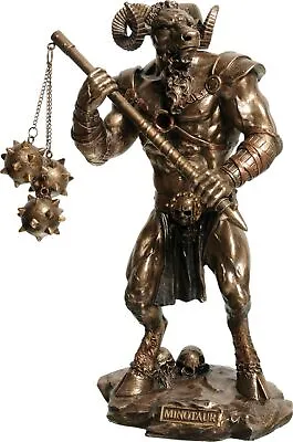 Minotaur Warrior Cold Cast Bronze & Resin Statue 21x13x8cm / 8.26x5.11x3.14' • $164.99