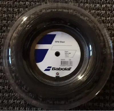 Babolat RPM Blast 17G 1.25mm 660ft 200m Reel Black Tennis String • $164.95