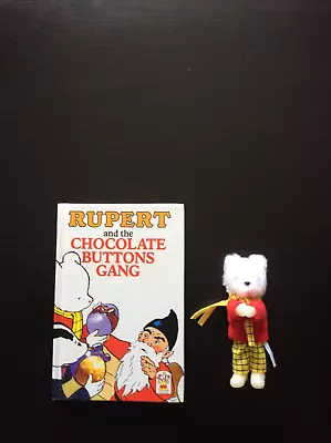 £15 • Buy Rupert Bear Miniature Bear Toy  Plus Book Very Rare In Vgc   1989