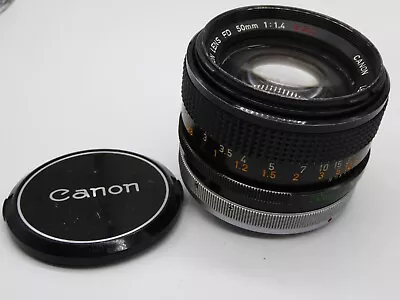Canon FD 50mm F1.4 S.S.C Prime Lens Used CONDITION SSC Optics Cleaning Marks • £79.99