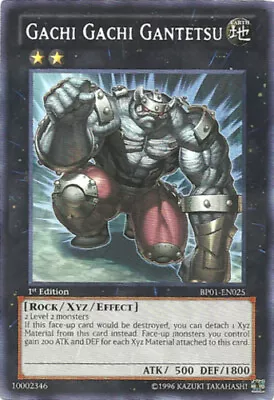 Yugioh! Gachi Gachi Gantetsu - BP01-EN025 - Rare - 1st Edition Near Mint Englis • $0.99