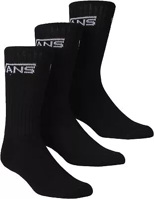 Vans Socks Classic Crew 3pk Black US 10-13 • $24.99