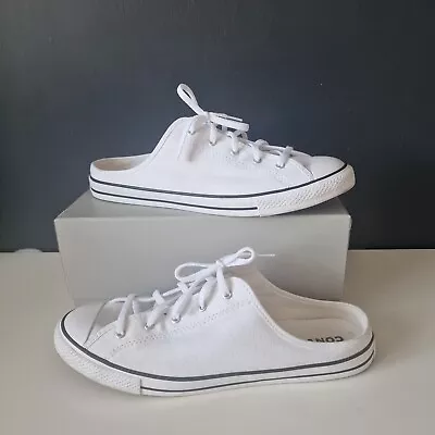 Converse Chuck Taylor All Star Dainty Mule White Shoes Trainers 567946C - UK 8.5 • £21.99