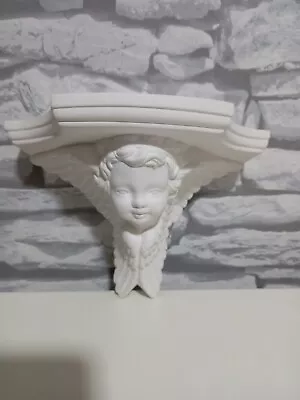 £19.99 • Buy VICTORIAN WHITE Corbel / Shelf  CHERUB  HANGING Wall Plaque Size: 15 X 21 X 11cm