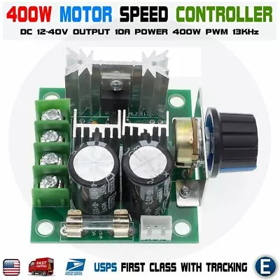 12V-40V 10A Pulse PWM DC Motor Speed Control Switch Variable Regulator Width Mod • $6.78