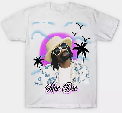 Mac Dre Short Sleeve T-shirt  Mens Unisex S-3XL  White Hip-Hop • $16.99