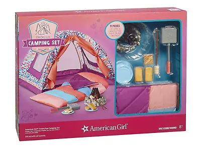 American Girl Camping Tent Set S’more Fun Lights & Crackling Sounds New In Box • $99