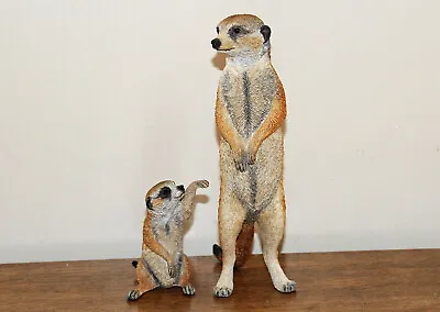 £10 • Buy Country Artists Resin Tall Meerkat & Pup CA05492 180mm High