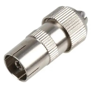 £1.49 • Buy Coaxial TV Aerial Cable RF Connectors Coax Plug Male Female Metal Screw Type