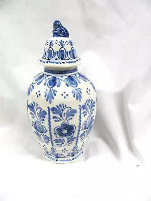 Vintage Delft Ginger Jar With Lid #33 • $65