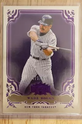 2013 Topps Triple Threads Baseball Card #48 Amethyst Wade Boggs 475/650 • $8.90