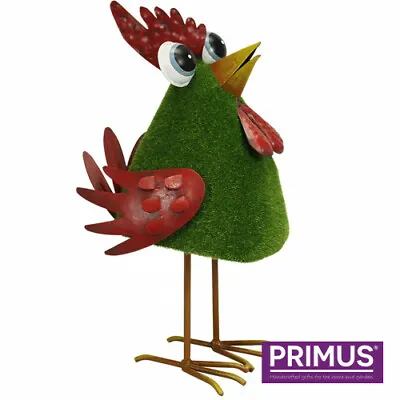 Boggly Eyed Chicken Metal Garden Ornament By Primus Indoor / Outdoor Gift • £14.99