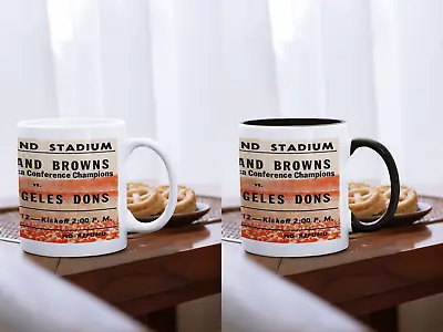 1946 AAFC Cleveland Browns Vs Los Angeles Dons Print Ticket Stub Coffee Mug New • $14.99