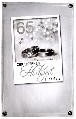£2.58 • Buy Greeting Card Iron Wedding 65 Years Wedding Day Card Wedding Card