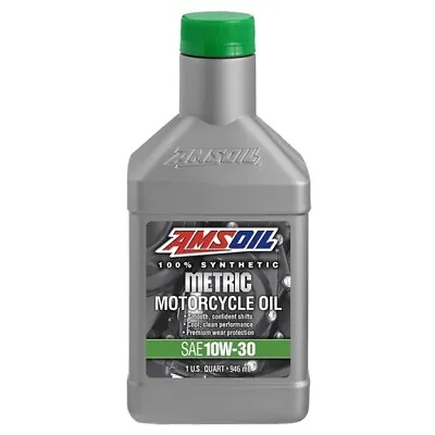 AMSOIL   AMSOIL 10W-30 Synthetic Metric® Motorcycle Oil 1x QUART (946ml) MCTQT • $27