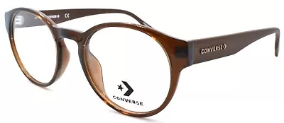 CONVERSE CV5018 201 Men's Eyeglasses Frames Round 49-20-145 Crystal Dark Root • $40.16