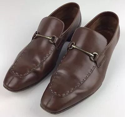 Romano Martegani Horsebit Split Toe Loafers Men’s 10.5 A Brown • $38